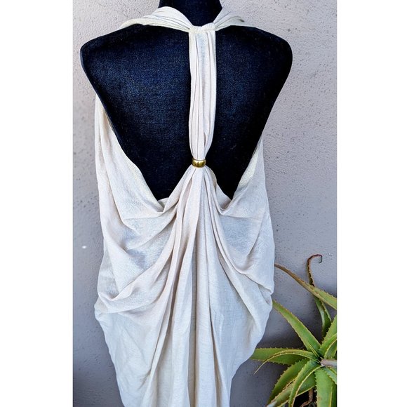 💜✨Cream & Gold Goddess Wrap/Vest - Back View - Picture 2 of 6